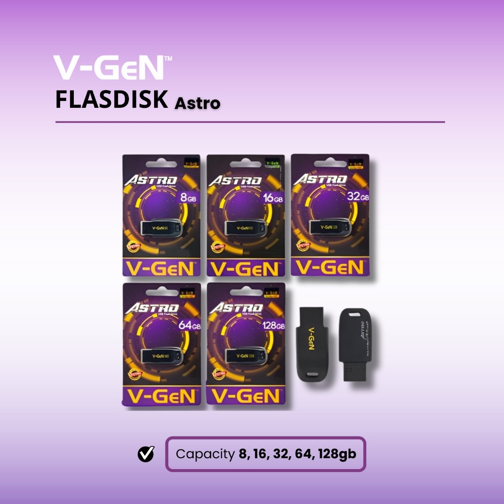 FLASHDISK VGEN ASTRO AVATAR 8GB 16GB 32GB 64 GB 128 GB FLASHDISK USB ASTRO AVATAR VGEN ORIGINAL