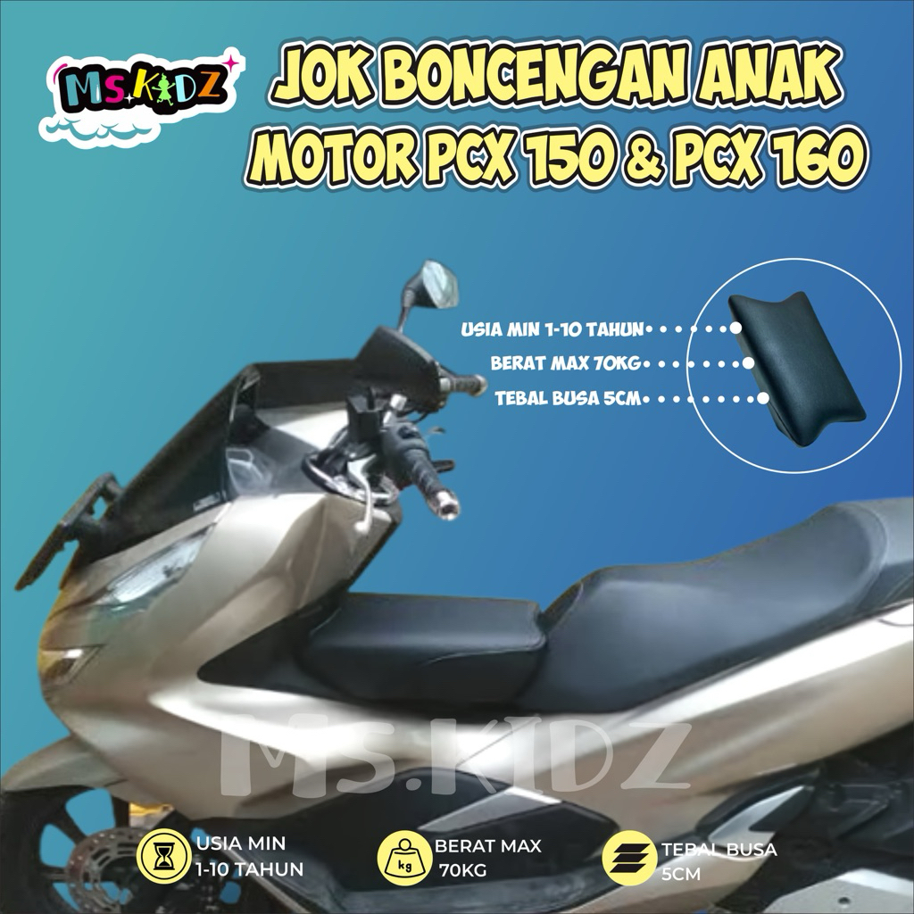 Jok Boncengan Anak Motor PCX 150 PCX 160 Dudukan Anak Untuk PCX 150 PCX 160 Premium