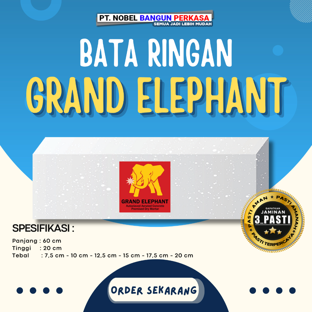 Bata Ringan Merk Grand Elephant