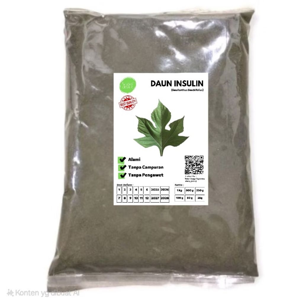 

Serbuk Bubuk Daun Insulin 250 Gram