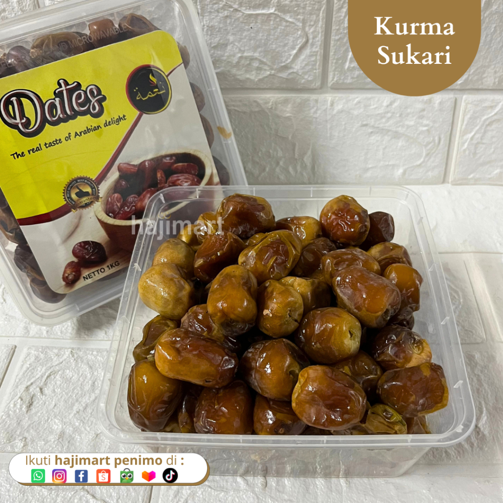 

Kurma Sukari /Kurma Raja 1 kg Basah/ Sukari 100% Asli Original / Oleh Oleh Haji dan Umroh