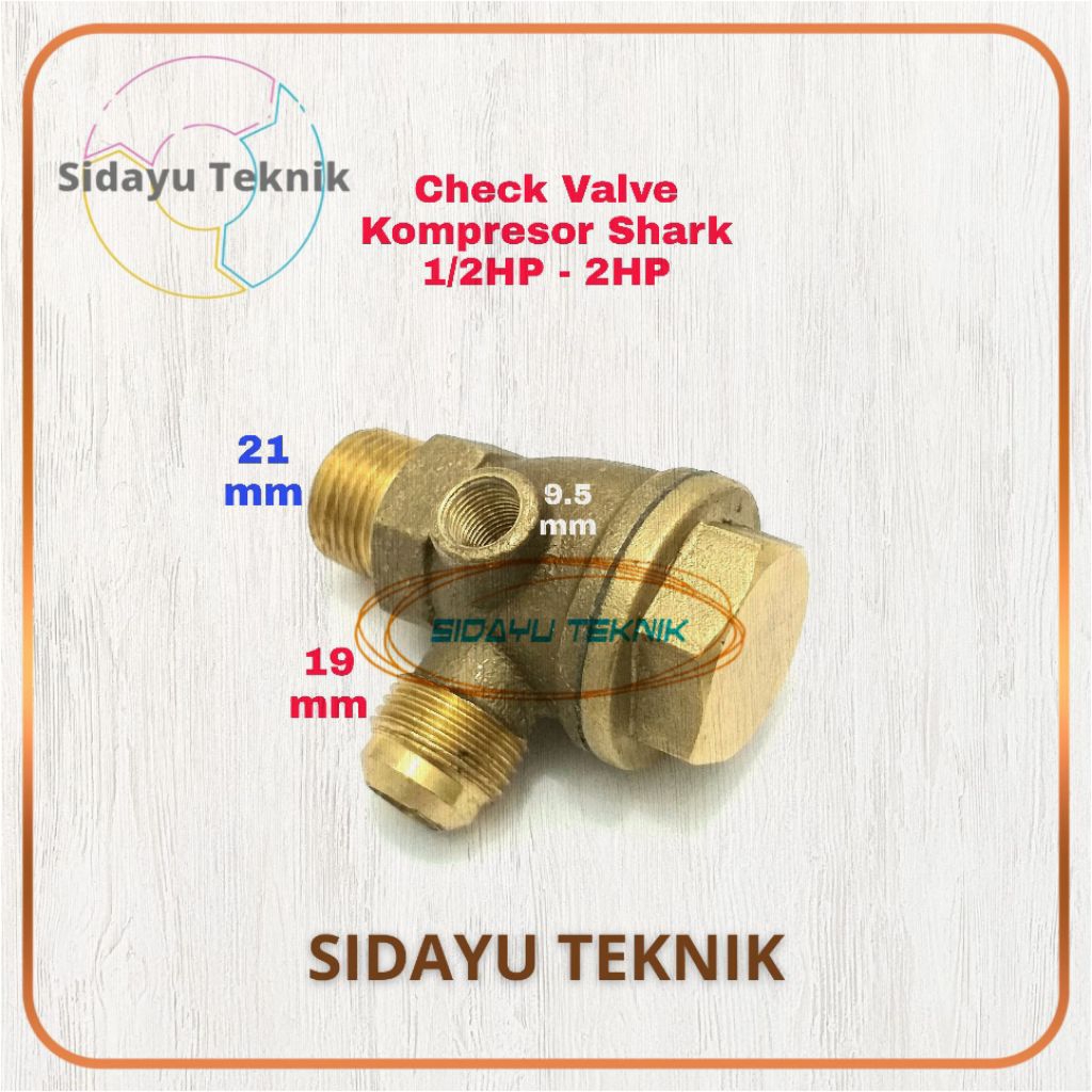 Check Valve Kompresor Angin Shark 1/2HP - 2HP
