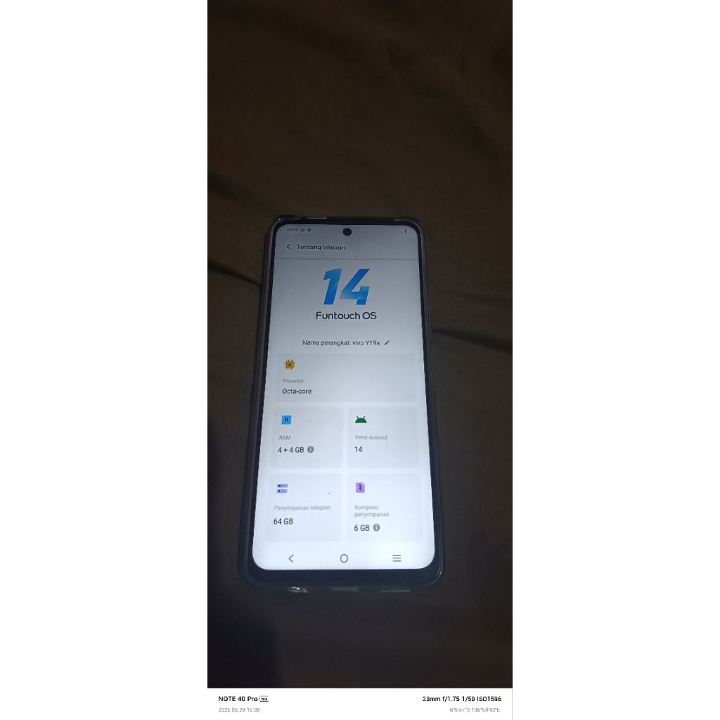 Vivo Y19S baru second