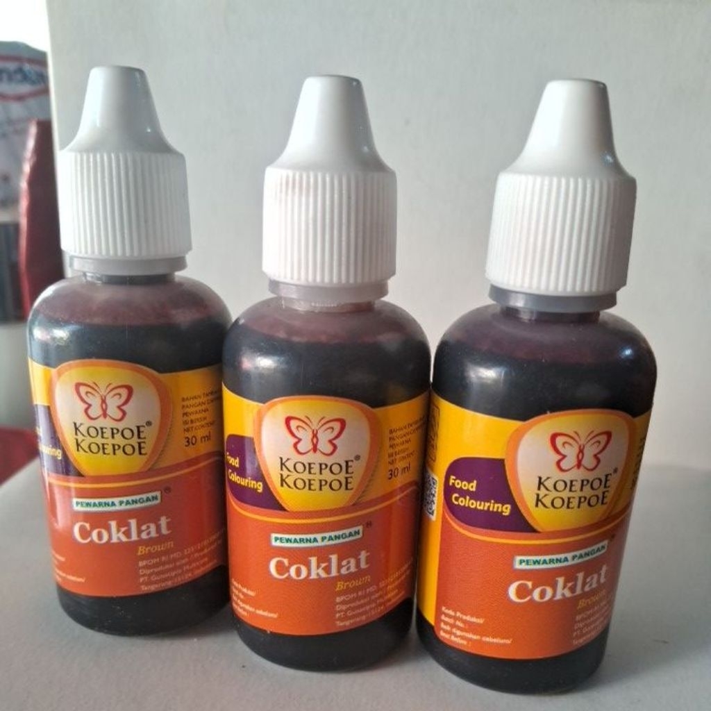 

KOEPOE KOEPOE PEWARNA MAKANAN (FOOD COLOURING) WARNA COKLAT (BROWN) 30ML