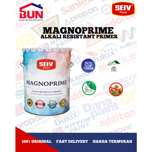 SEIV Magnoprime Cat Tembok Primer kemasan 3,7ltr