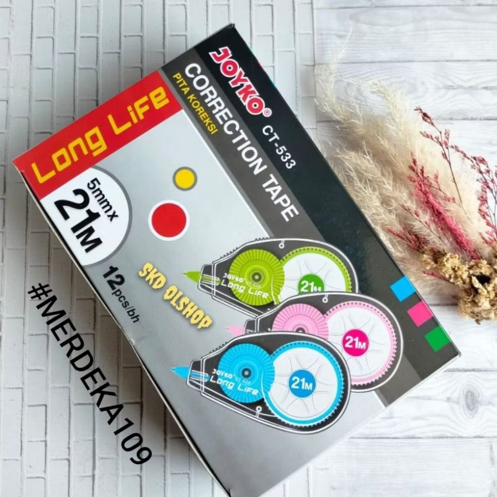 

Pita koreksi correction tape joyko CT-533 21 M x 5 mm