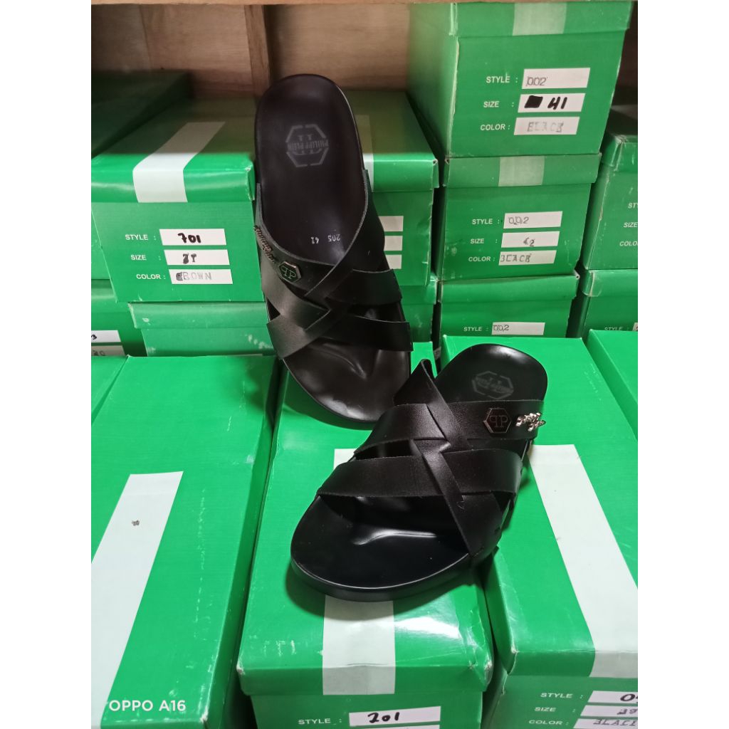 sandal slop pria sendal philipp plein premium
