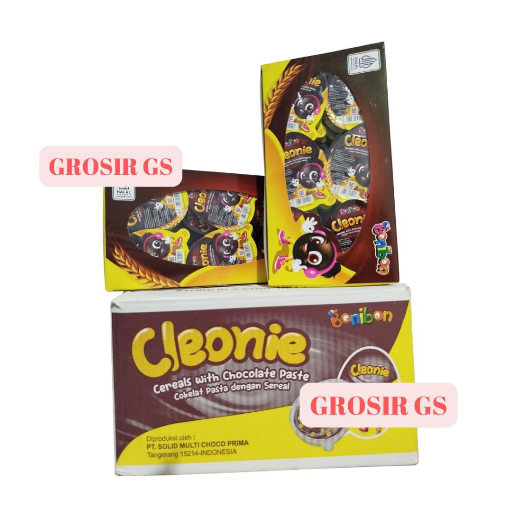 

[GSSNACK] 1 BOX ISI 24 PCS CLEONIE TELUR COKELAT PASTA + SEREAL GRATIS SENDOK