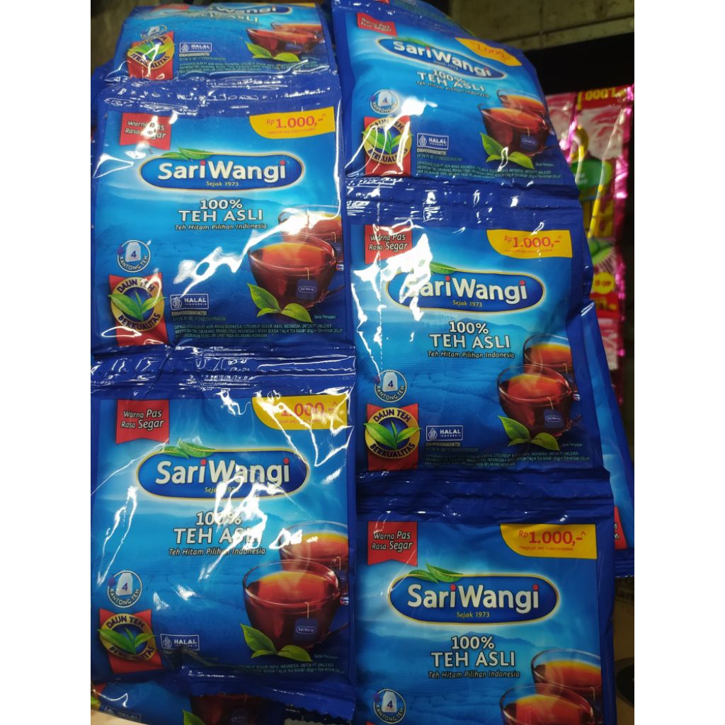 

Sariwangi renceng 1 lusin (12 sashet)