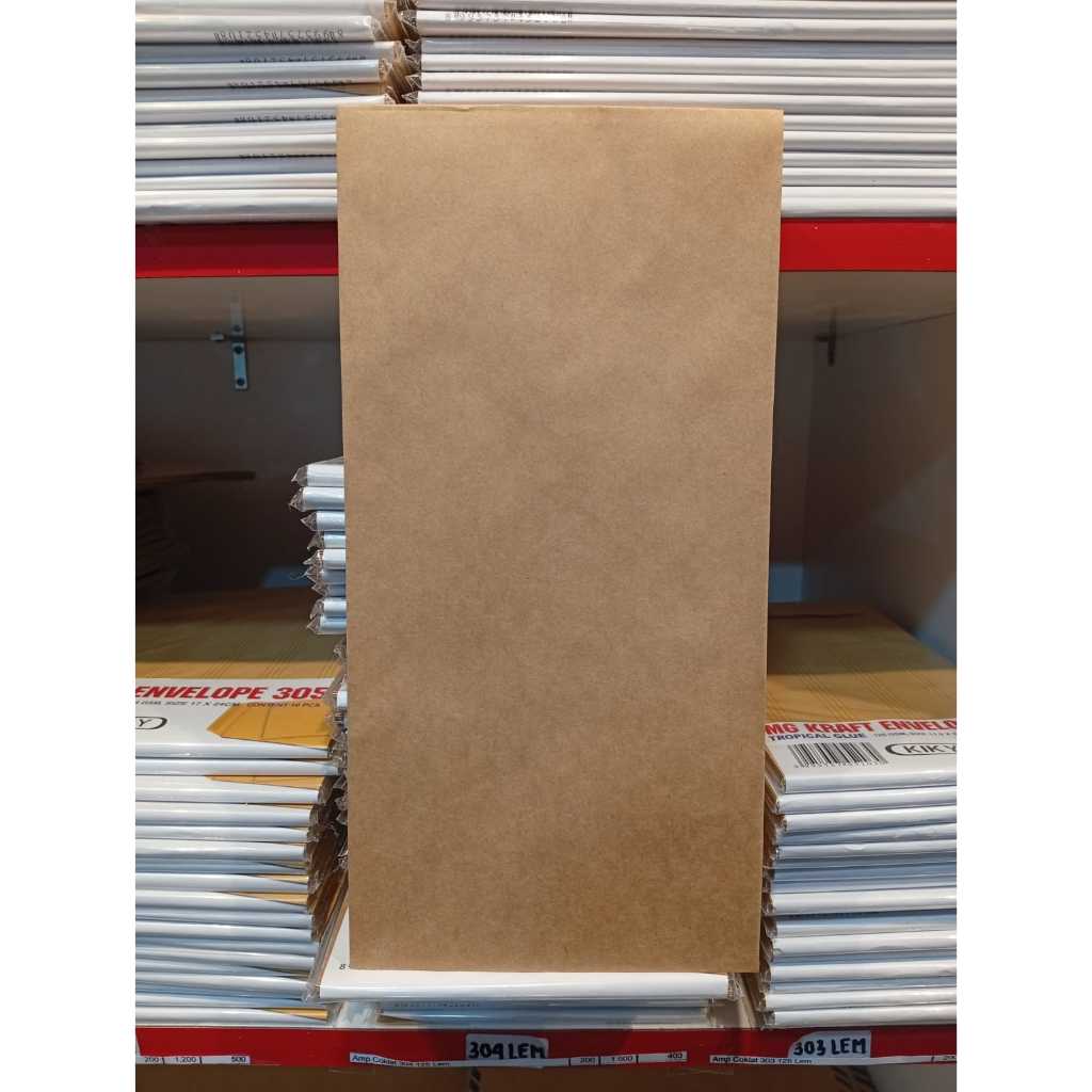 

KIKY Amplop Coklat No. 304 - 80 GRAM Lem - isi= 10 Lembar