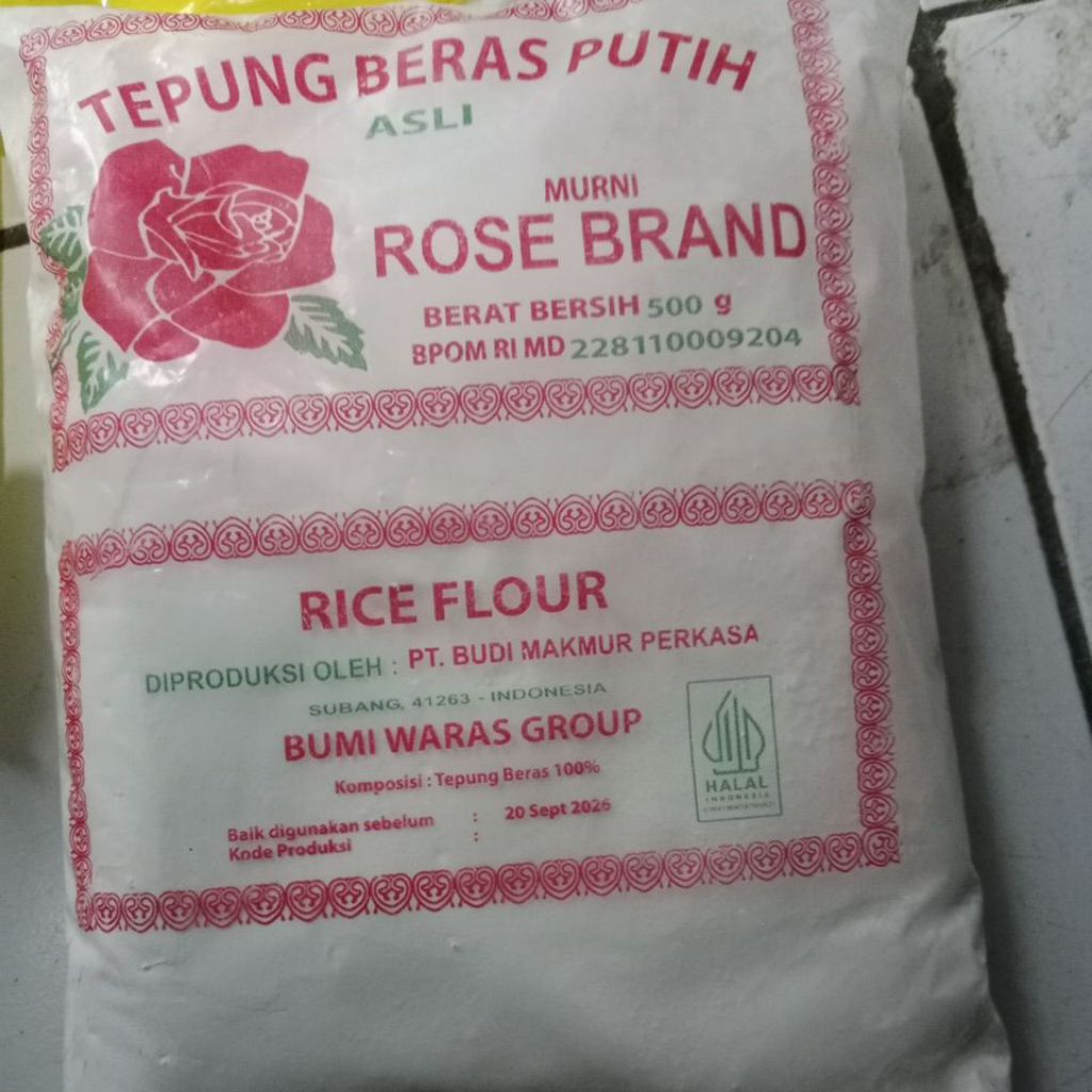 

tepung beras putih rose brand
