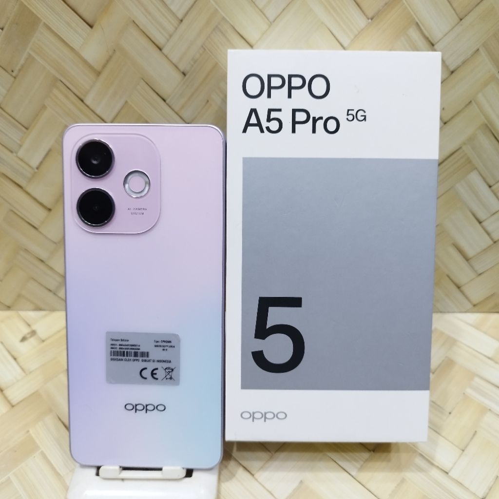 OPPO A5 PRO 5G 8/256 HP SECOND FULLSET BATANGAN ORIGINAL BERGARANSI