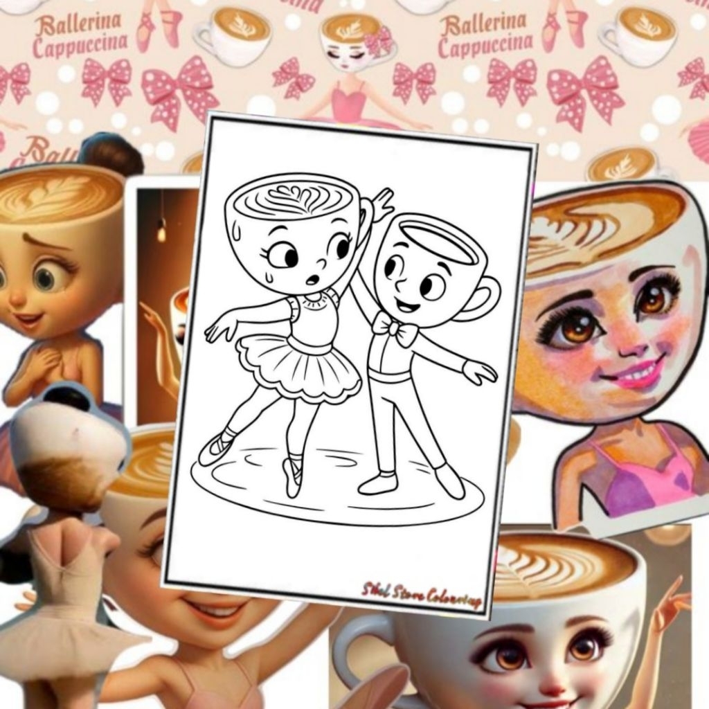 

Kertas Mewarnai Tema Ballerina Cappuccina isi 15 Lembar / Anomali / Italian Brainrot / Kertas Mewarnai Anak TK / PAUD / SD