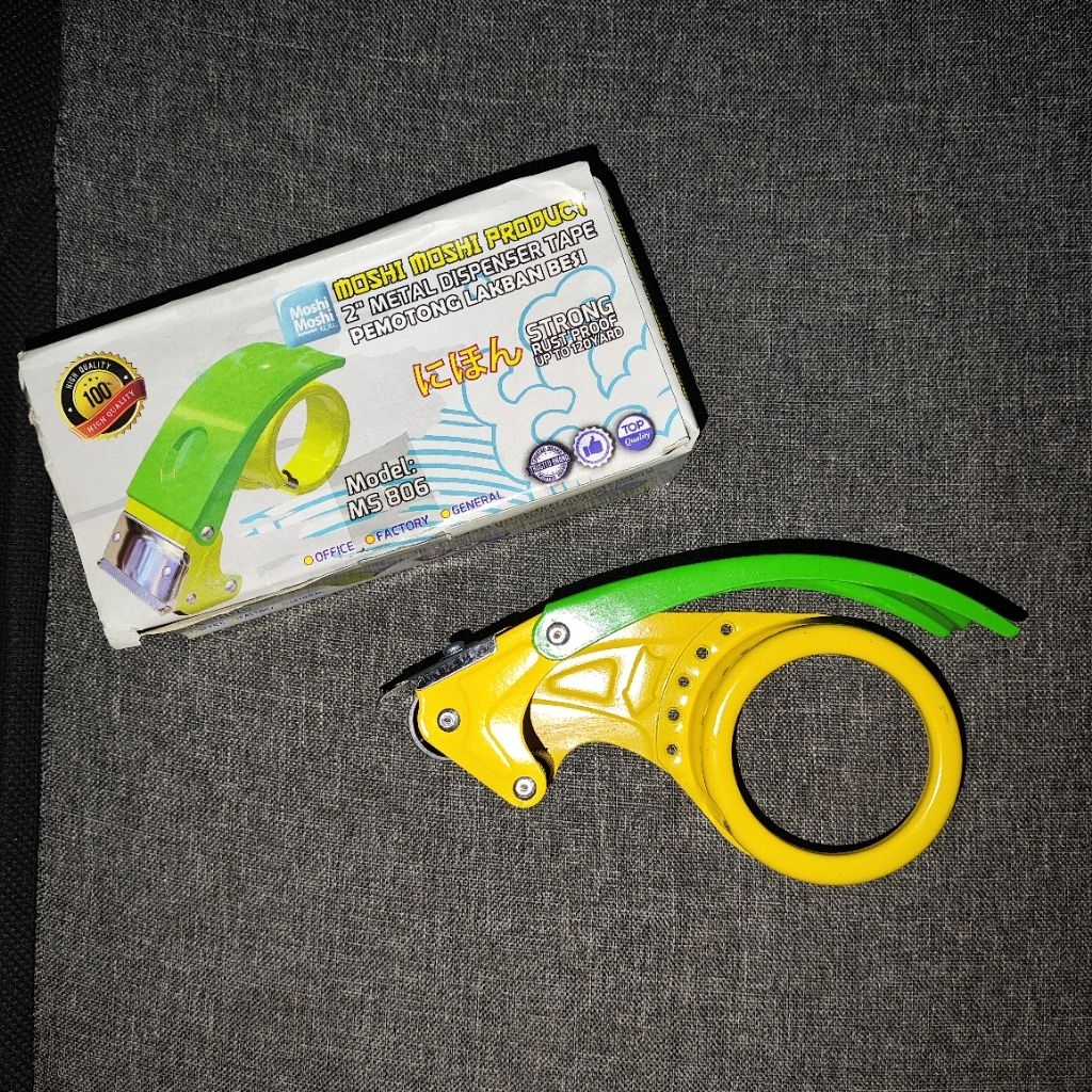 

Moshi Moshi Dispenser Mesin Pemotong Cutter Lakban Isolasi Besi