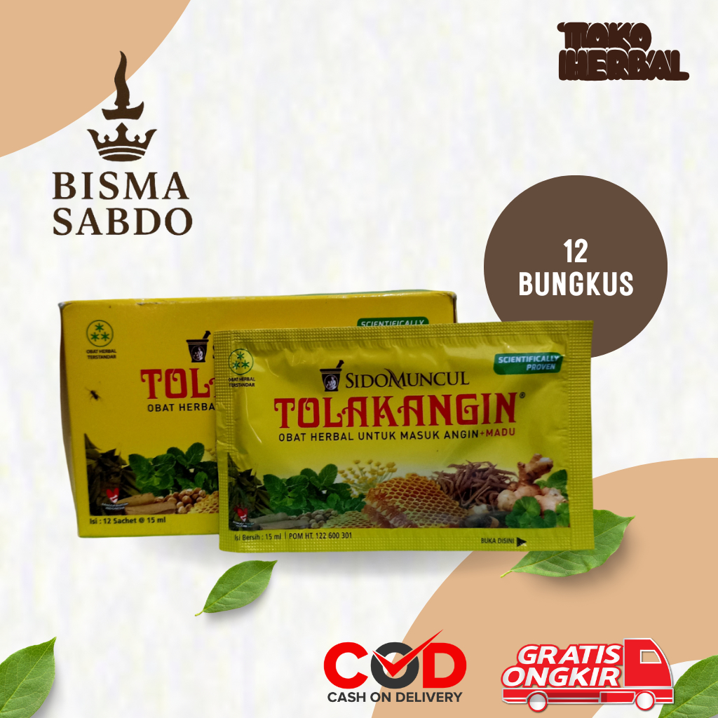 

Tolak Angin Cair Sido Muncul Herbal Isi 12 Sachet 15ml - Bisma Sabdo