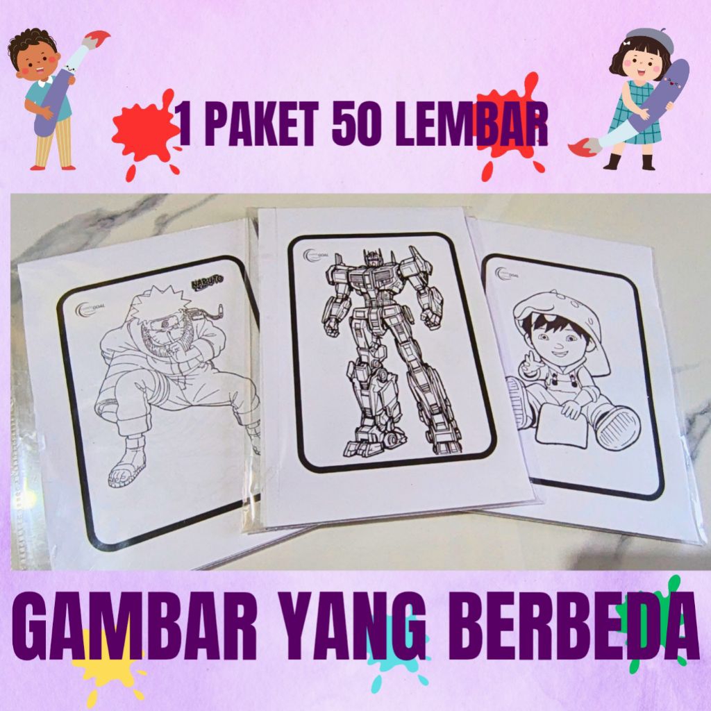 

lembar mewarnai 50 gambar