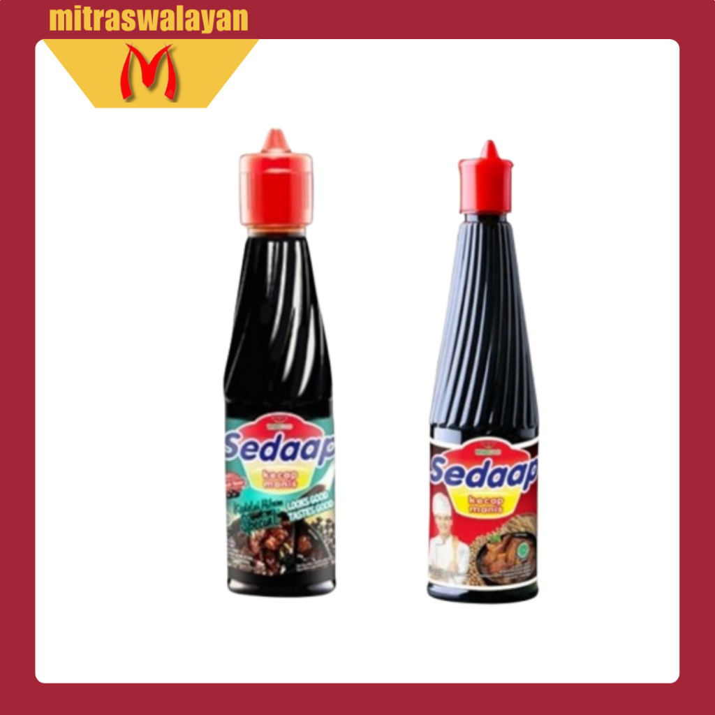 

SEDAAP Kecap Manis & Spesial kedelai hitam Kemasan Botol 275 ml