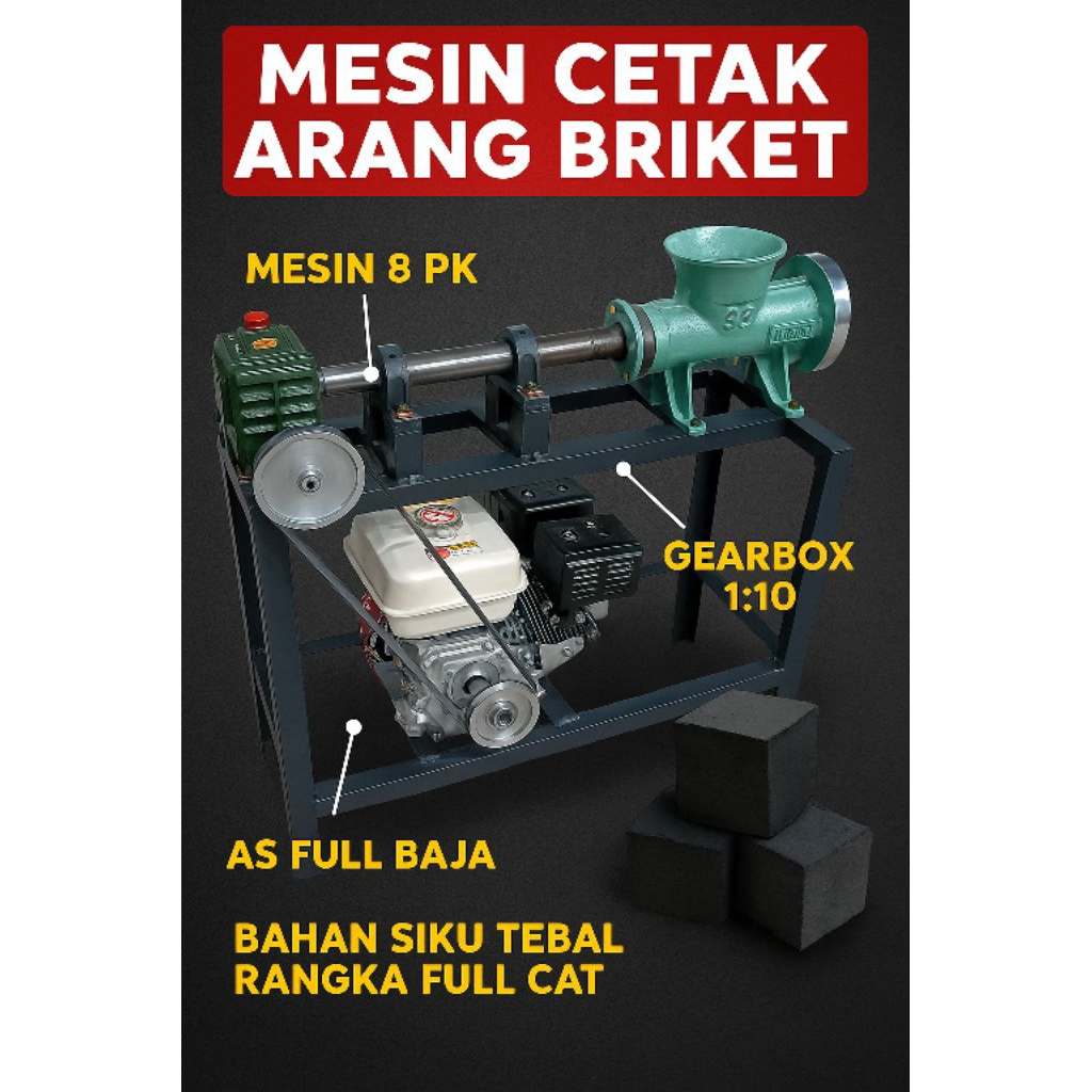 Mesin cetak Briket Arang