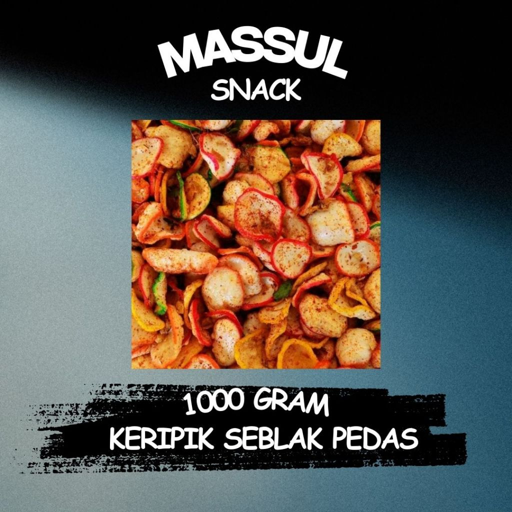 

[1000 gram] Camilan Krupuk Seblak Pedas Bikin Nagih