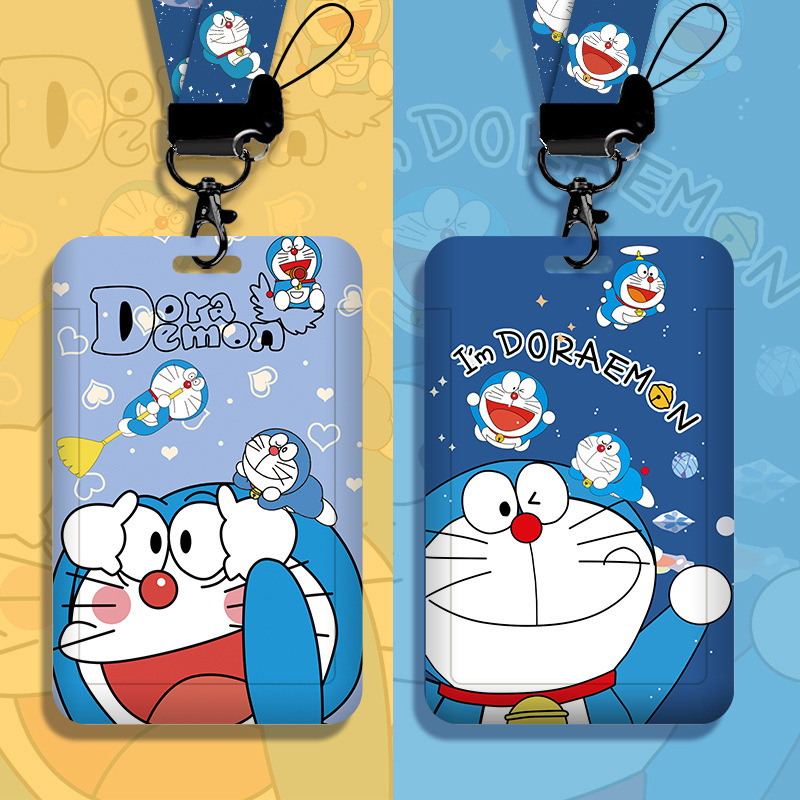 

Card Holder Doraemon Lucu + Tali Leher | Tempat Kartu Mahasiswa Kerja Bus & Subway
