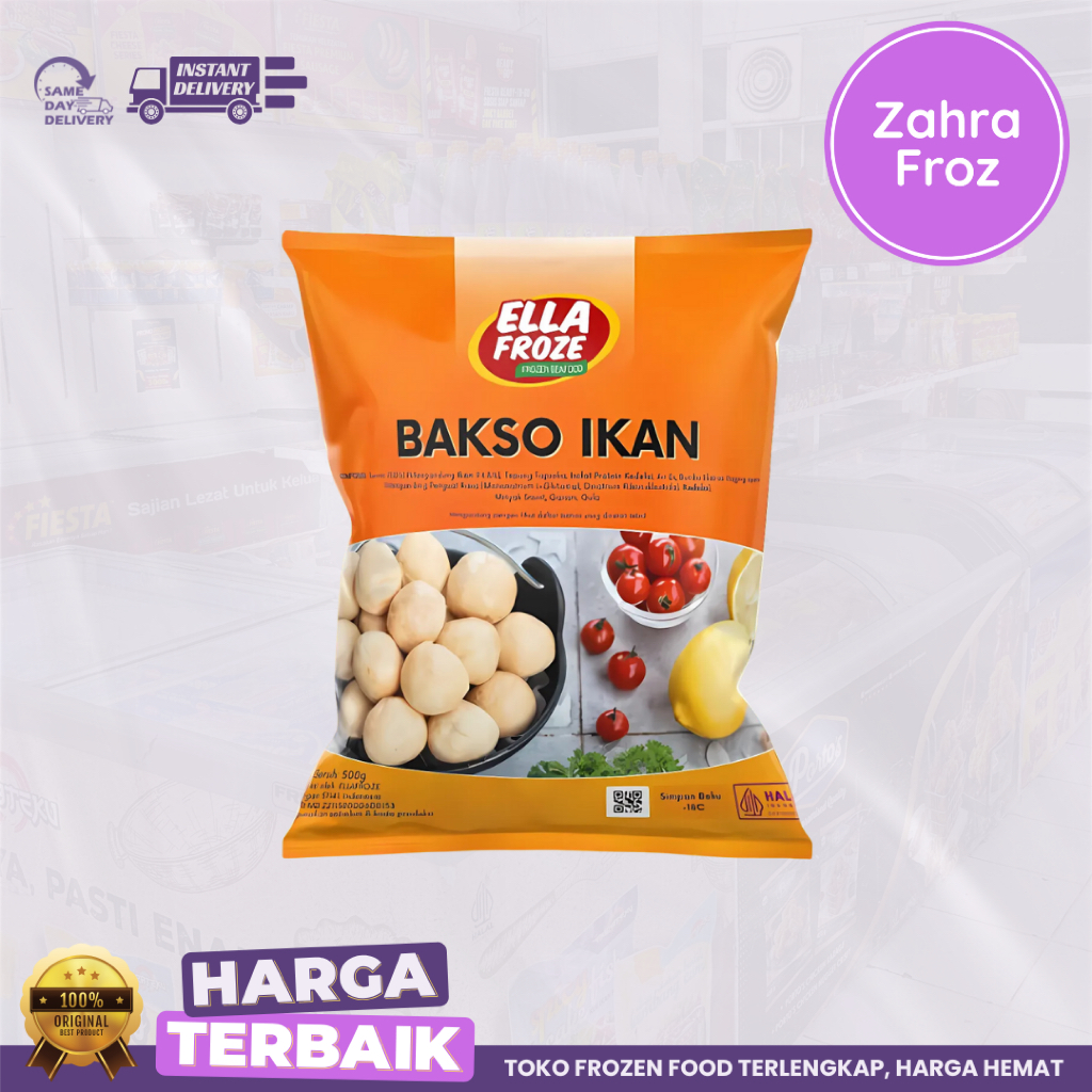 

ELLAFROZE BAKSO IKAN 500 GR