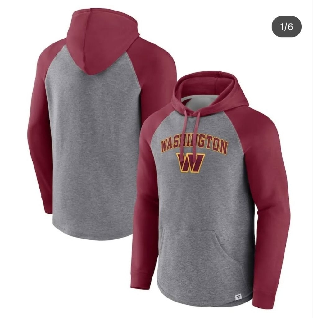 Fnatics NFL Washington Raglan Pullover Hoodie