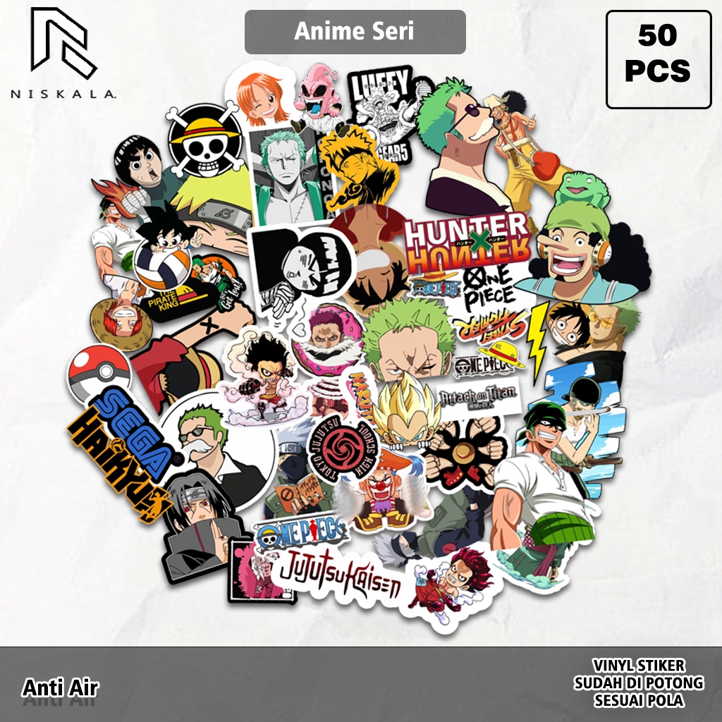 

Sticker Pack Anime Jujutsu Kaizen One Piece Hunter X Hunter - Anti Air Sudah Di Cutting