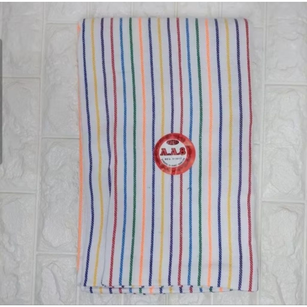 SELIMUT LURIK SALUR PELANGI AA8, 120 X 180 CM, SELIMUT SINGLE