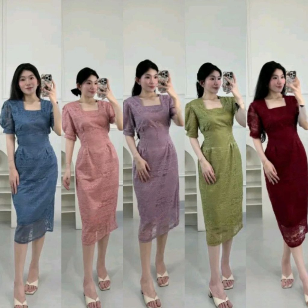 TERBARU - DRESS NATAL DEWASA & ANAK REMAJA ZENIA SIZE M-XL - DRESS PESTA - SERAGAM NATAL - BAJU NATA