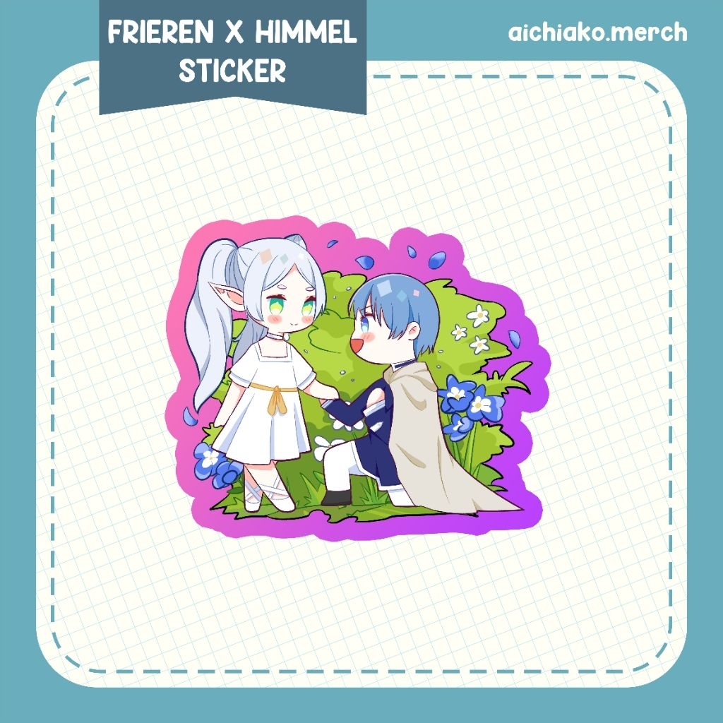 

Sticker Die Cut Glitter Frieren Beyond Journey's End Purpose | Sticker Juarnal | By Aichiako