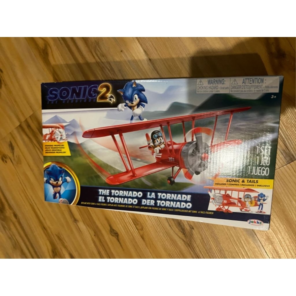 Jakks Sonic 2 Sonic and Tails The Tornado Airplane