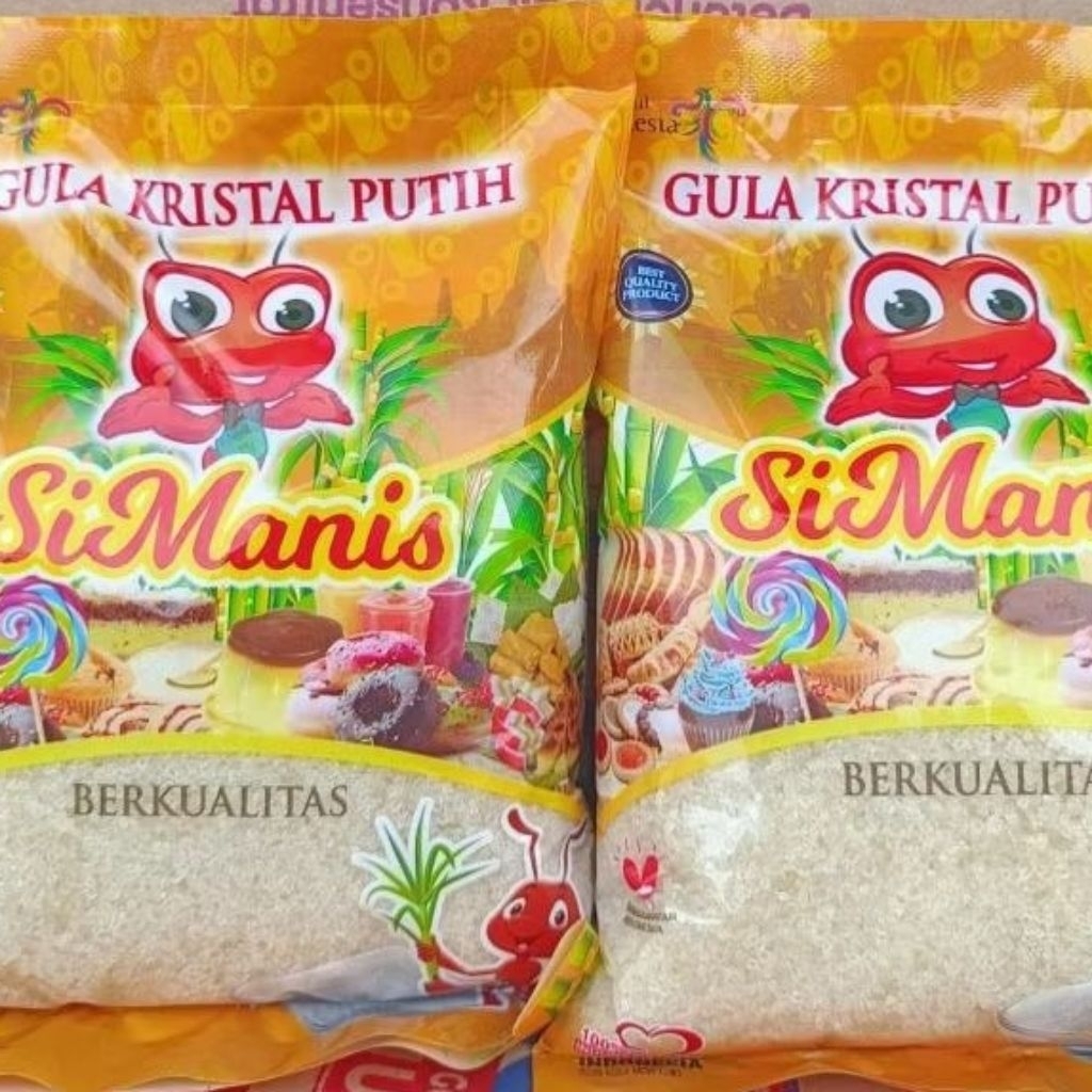 

Gula lokal 1kg gula kristal putih kemasan