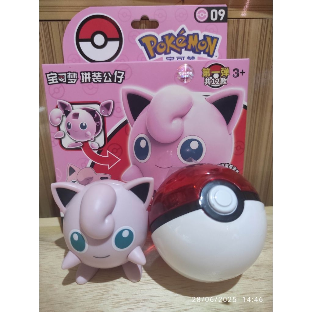 Original Pokemon LDCX Jigglypuff dan Pokeball