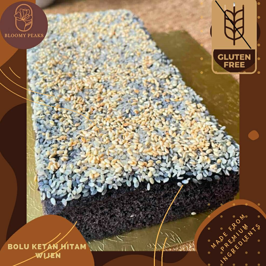 

Bolu Ketan Hitam Wijen Gluten Free Cake