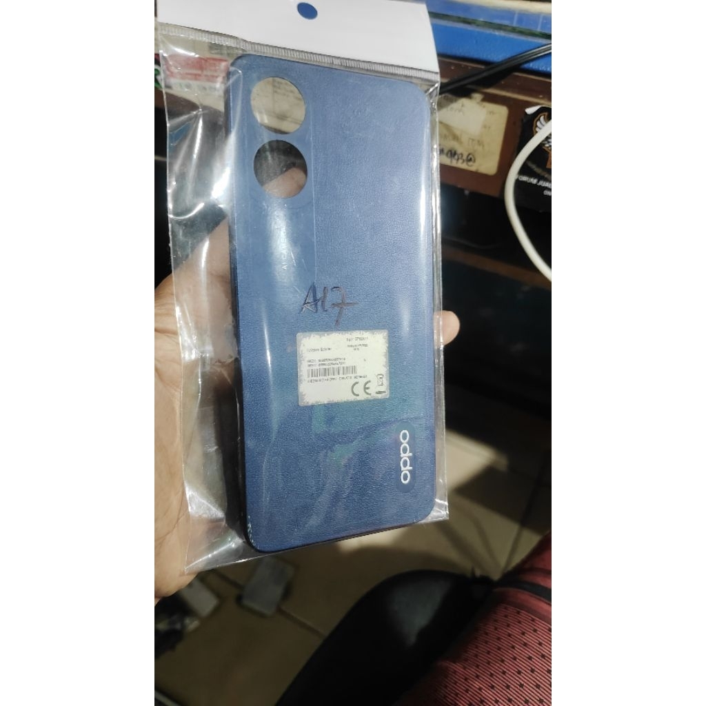 Bcakdoor oppo a17  tutup mesin oppo a17  lensa kamera oppo a17 finger print tombol volume luar oppo 