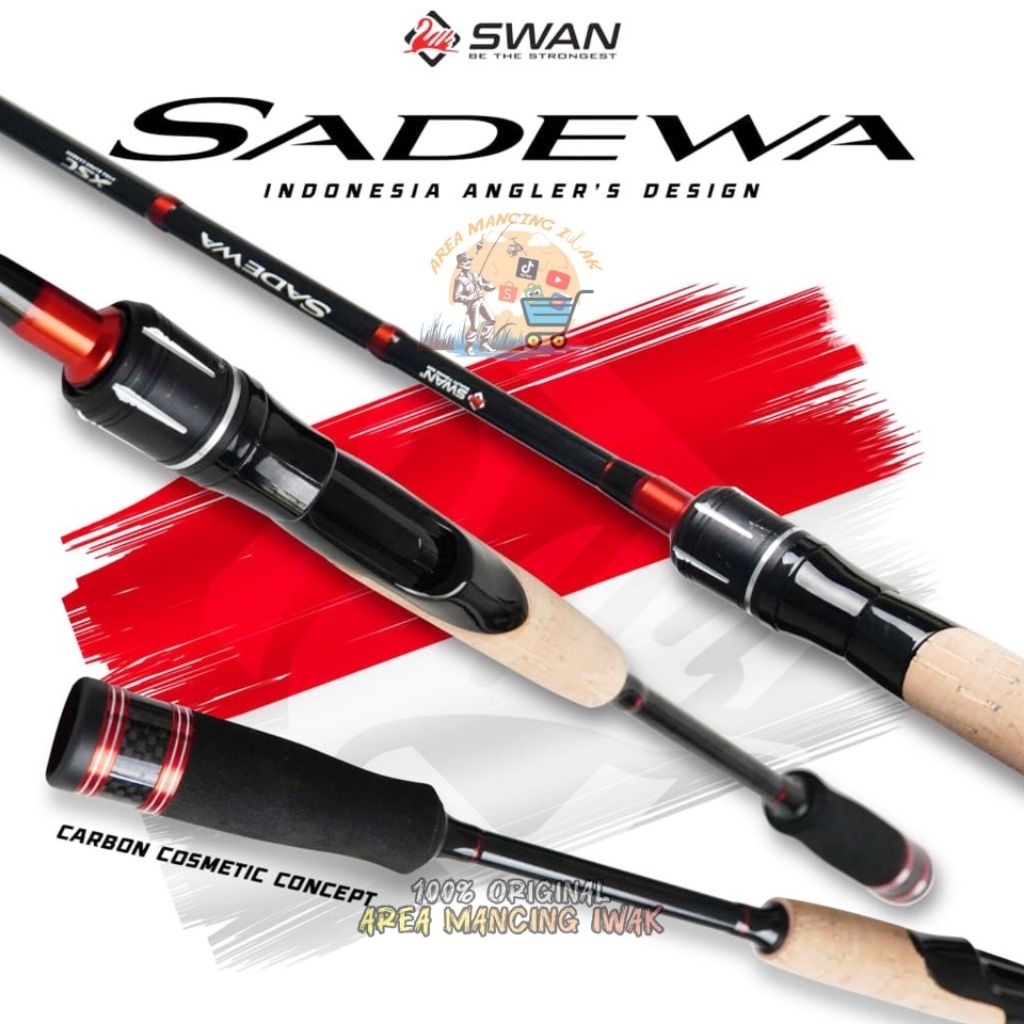 Joran SWAN SADEWA 165cm/180cm Fuji - Galatama Galapung