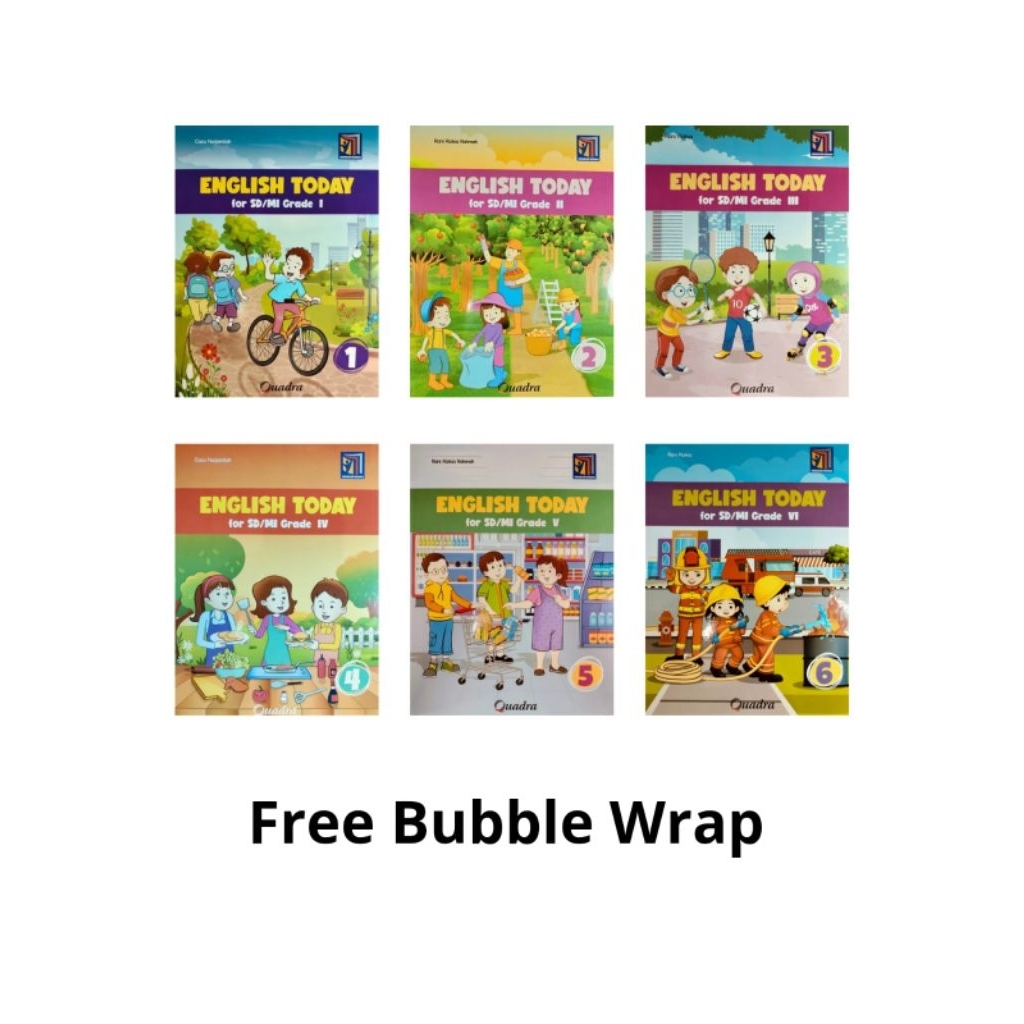 English Today SD Kelas 1.2.3.4.5.6 Penerbit Quadra Kurikulum Merdeka