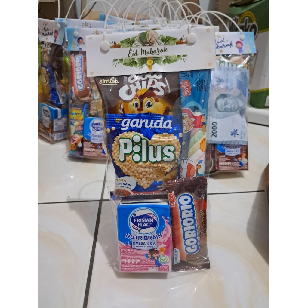 

Bingkisan Snack Selamat Hari Raya Idul Fitri, Ulang Tahun Anak, dll uk 12 x 25