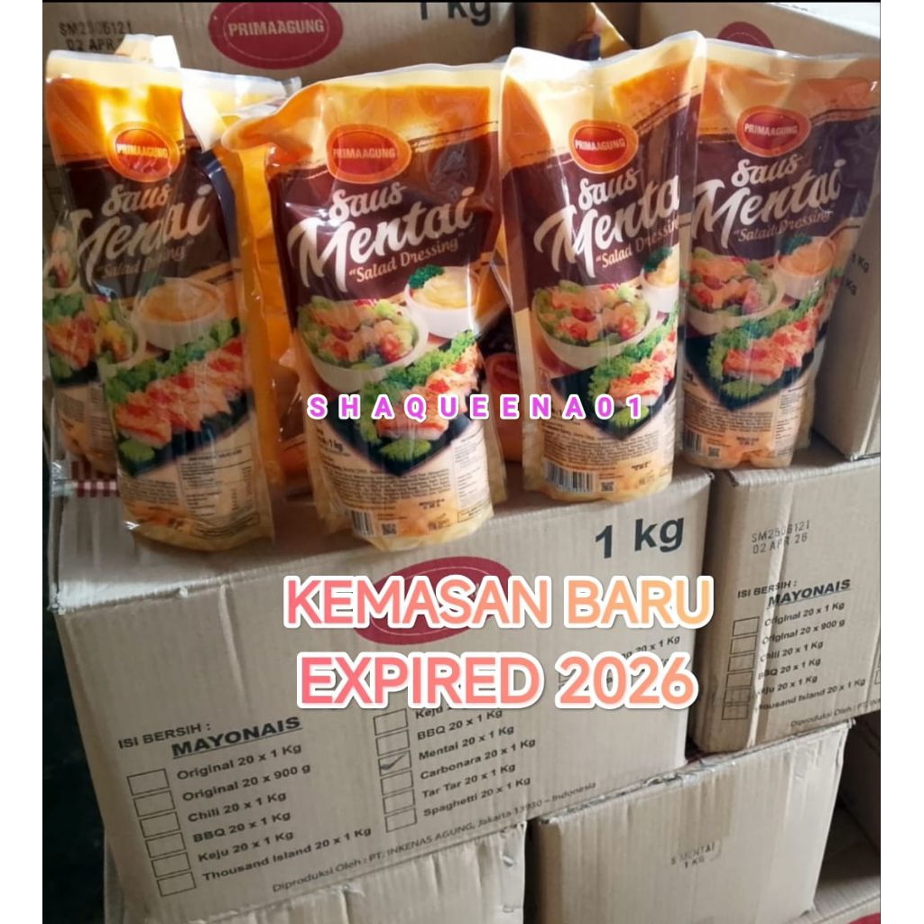 

PROMO!!! Saus Mentai 1KG Prima Agung (Kemasan Baru)