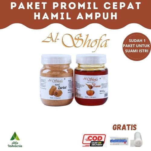 

Paket Promil Serbuk Zuriat Al Shofa dan Madu Promil Al Shofa / Serbuk Zuriat 125g & Madu Promil 250g
