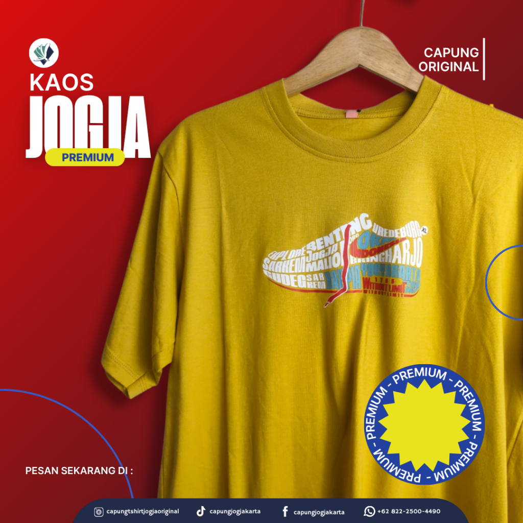 kaos Jogja /oleh oleh Jogja /capungtshirt