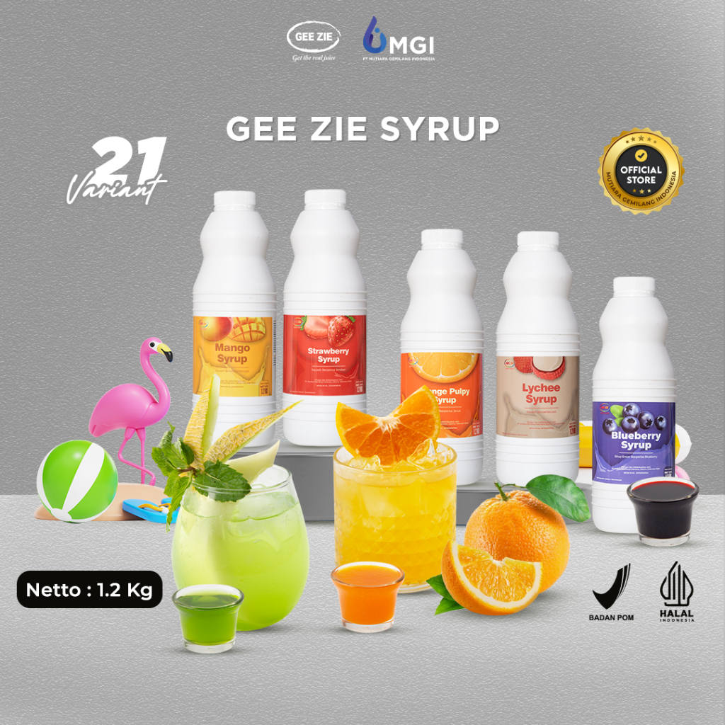 

MGI MAKASSAR Gee Zie Sirup Minuman Concentrate 1,2kg dan 2.5 Kg (Import Taiwan) PT MGI