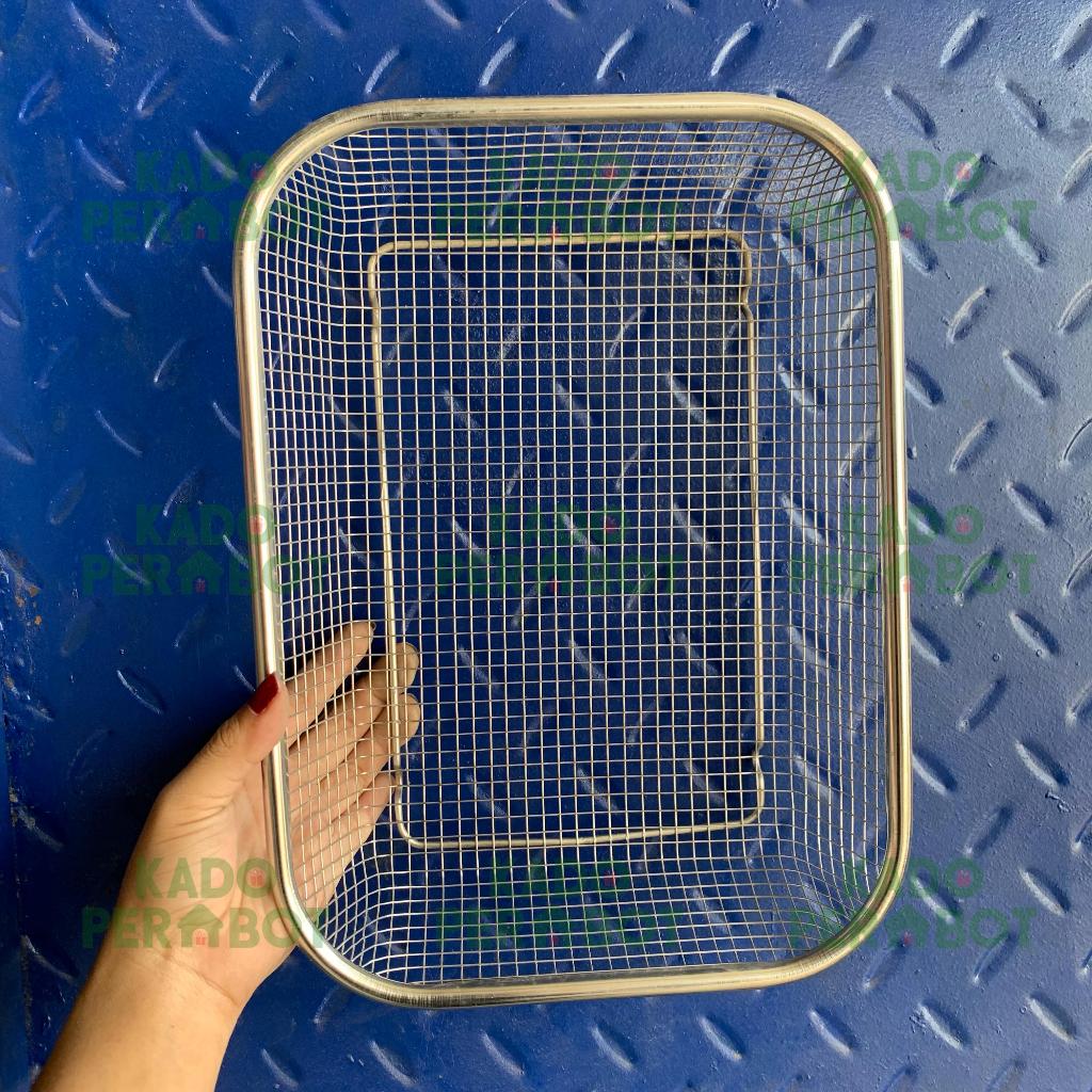 Saringan Gorengan Stainless -Tirisan Minyak - Peniris Minyak Gorengan