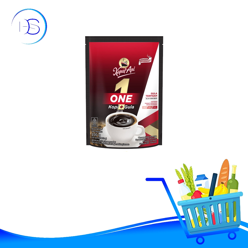 

KAPAL API KOPI ONE + GULA TERPISAH 10x23G