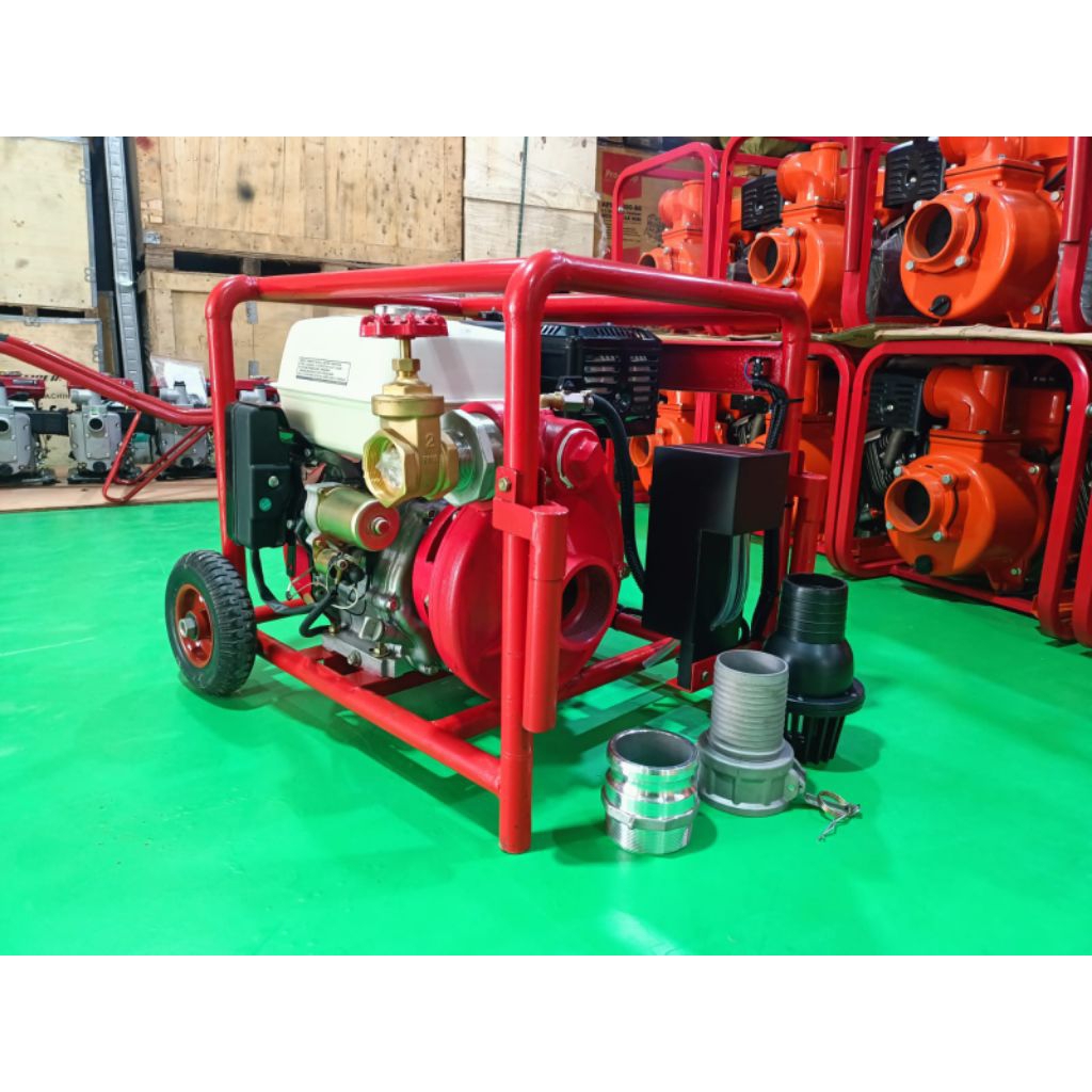 Pompa Pemadam Portable Honda Gx-390 Elektrik Starter Bensin Murni