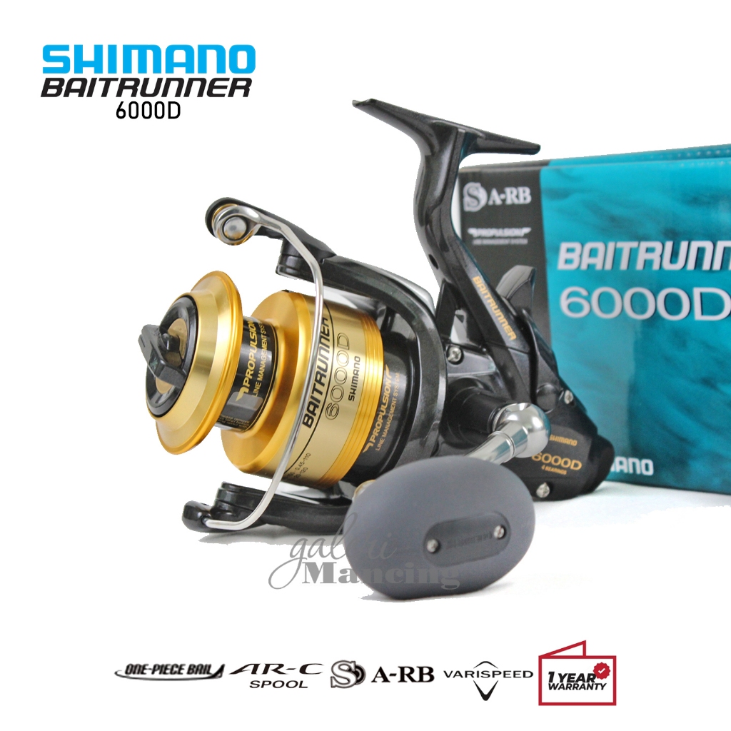 Reel Spinning Shimano BAITRUNNER D | 4000D s/d 12000 | ARC-Spool | Galeri Mancing