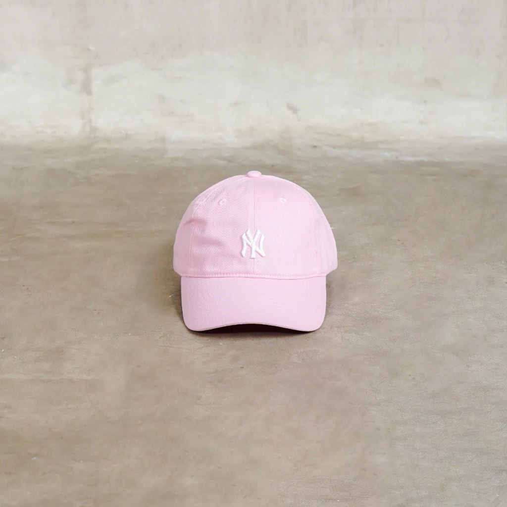 Topi MLB NY SMALL WHITE PINK CAP  100% ORIGINAL OS ADJUST