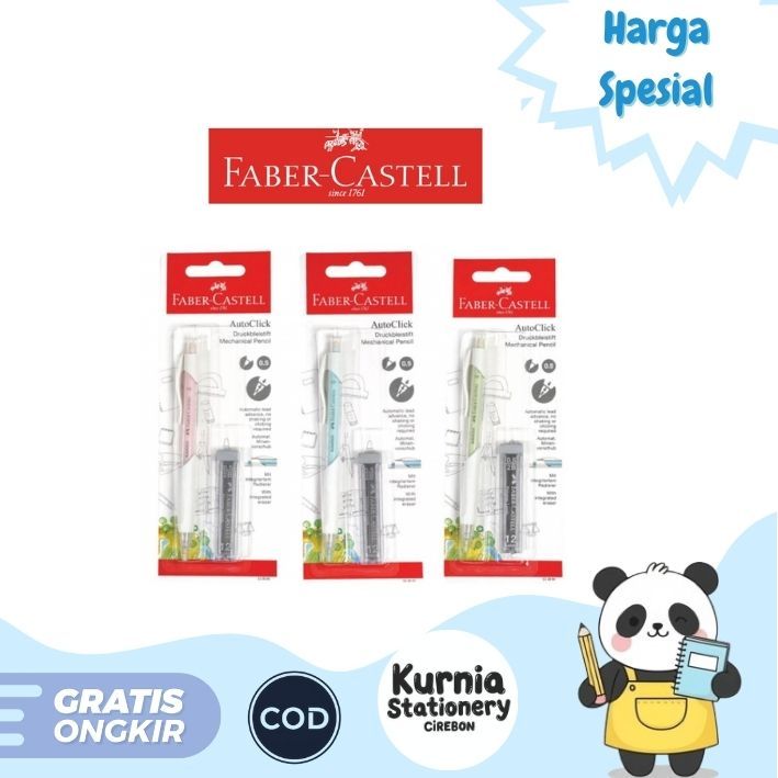 

Faber-Castell Pensil Mekanik / Set Faber Castell 533894 AutoClick Mechanical Pencil 0.5