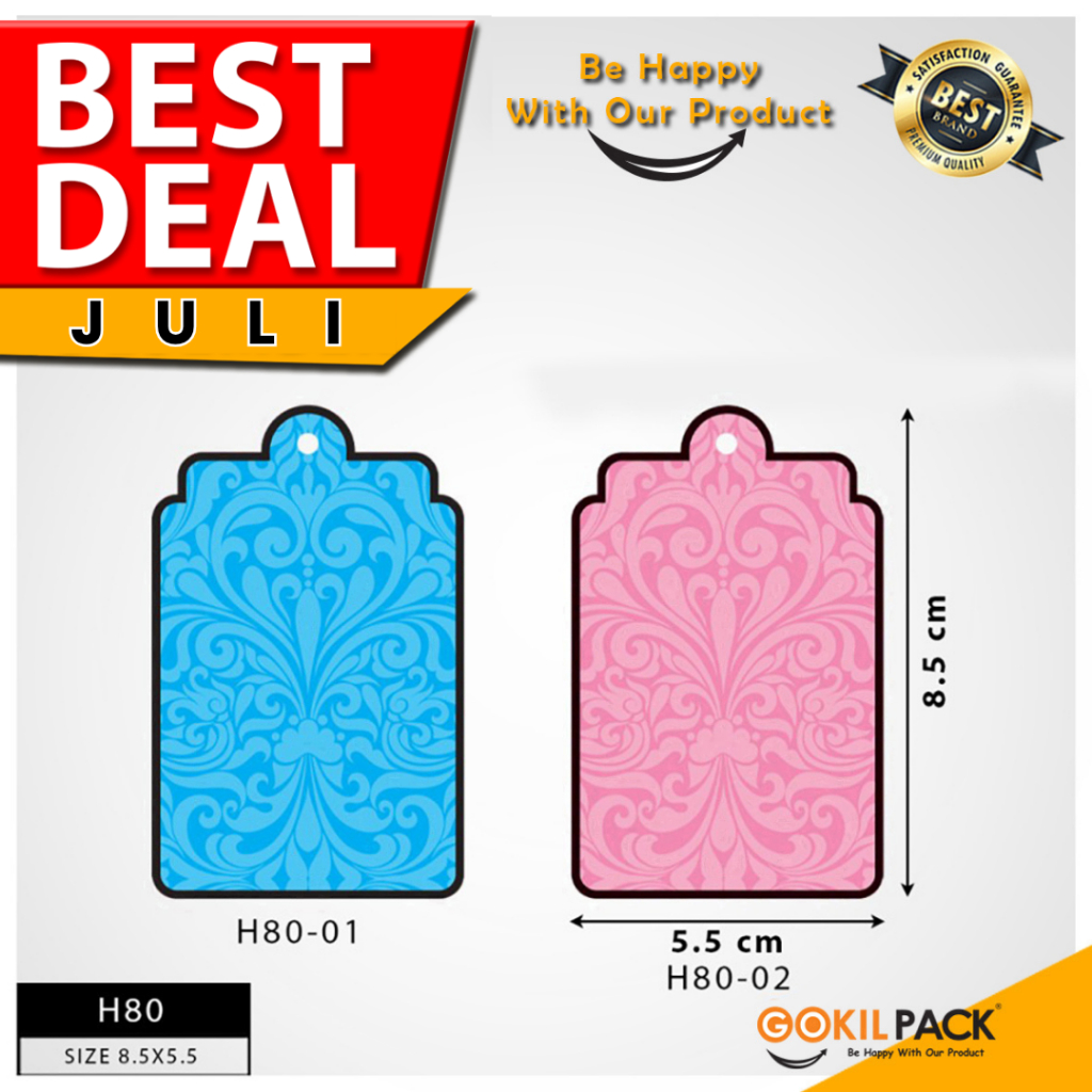 

Hangtag|Murah|Hiasan|Label|Aksesoris|Box|Dus|Polos|H80