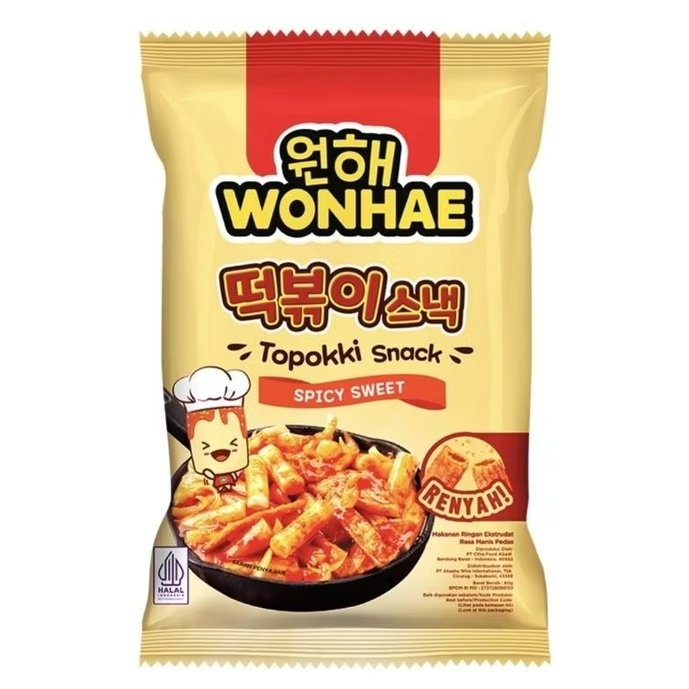 

Wonhae Topokki Snack Spicy Sweet 80 g